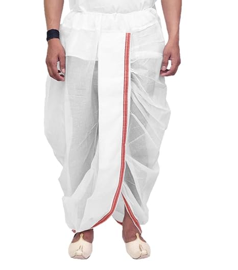 Men's Stitched White Dhoti