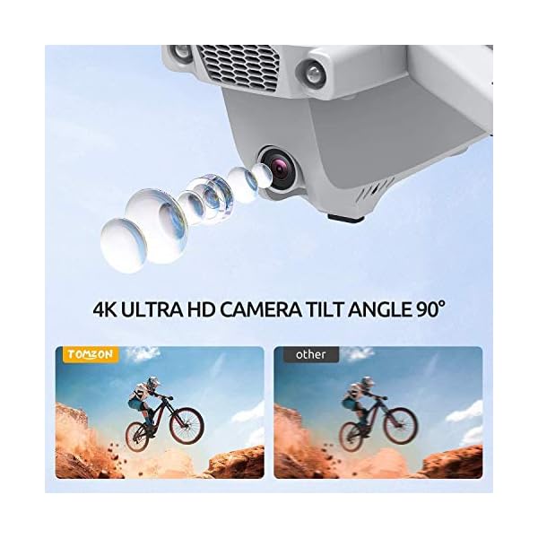 Tomzon Drohne GPS D65 mit Kamera 4 K, für Erwachsene, faltbar, FPV RC Quadcopter mit 40 Minuten Laufzeit, RTH-Funktion… – Bild 3
