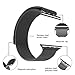 FARSIC Wrist Band for 42mm - Magnet Lock, No Buckle Needed, Soft, Smooth - Stainless Steel Link Bracelet Strap Replacement Wrist Band - Black