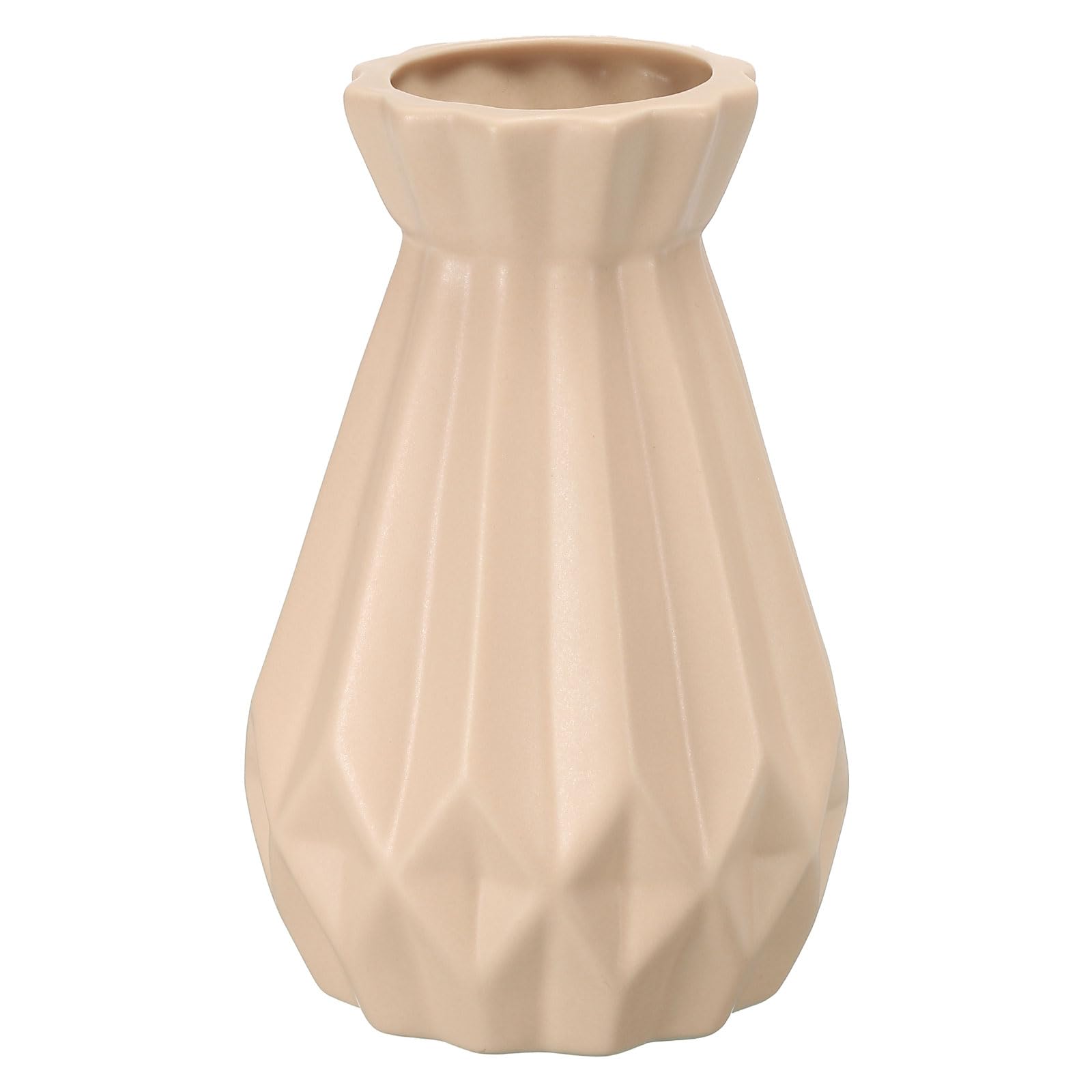 PATIKIL Flower Vase, Ceramic Vases for Flowers Minimalist Floral Vases Flower Arrangement Table Centerpieces for Home Room Decor, Beige