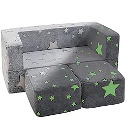 MeMoreCool Kids Couch Toddler Sofa Nugget Couch for