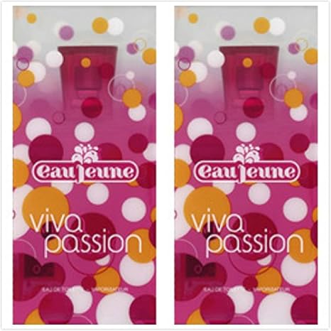 Eau Jeune-Colonia-Viva Passion 75 ml, 2 unidades: Amazon ...
