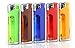 5 Pack 5-flags Refillable Butane Lighter Assorted Colors with LED Flashlight