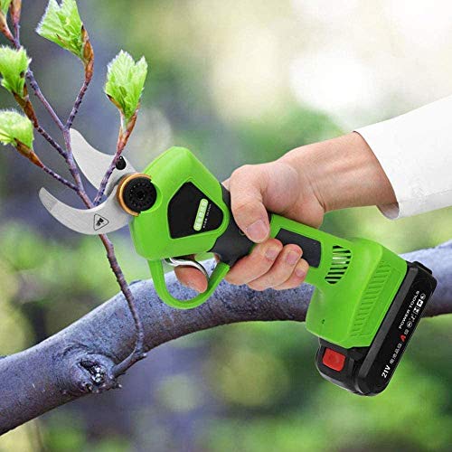 WOHAO Schere Astschere, elektrische Gartenschere, Profi-Gartenscheren Akku-Schere 30mm / 1.2 Zoll Häckselgutdurchmesser… – Bild 3