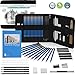 Iespandi Charcoal Drawing and Sketching Pencil Set for Beginners & Professionals. H&B Graphite Shading Pencils Art Supplies Kit for Artists, Includes Tools and Sketch Book for Adult, Teens and Kids.