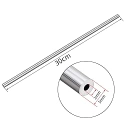 uxcell 4Pcs 6063 Seamless Aluminum Round Straight