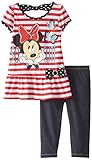 Disney Little Girls' Two-Piece Minnie Mouse and Legging Set