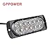 gppower Universal Super Thin 12-LED Red 35-Flashing Mode Car Truck Warning Caution Emergency Construction Strobe Light Bar (12T,1PC red)