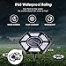 AUSHEN 4 Pack Solar Ground Lights, 12 LED Bulbs Solar Powered Disk Lights Solar Garden Lights Outdoor Waterproof Bright in-Ground Lights for Patio Lawn Pathway Yard Walkway Driveway Deck Pool (White)