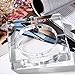 LEICRAFT Ashtray - Crystal Cigar Ashtray with 4 Slots, Includes Gift Box - 5.8 x 5.8 x 1.1 Inches (Transparent, 5.8inches)
