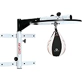 Century Martial Arts Fold-Away Wall Mount Speed Bag Platform with Bag | 6 Adjustable Heights | Space-Saving Boxing & MMA Training Equipment for Reflex, Timing & Coordination in Home Gym or Dojo
