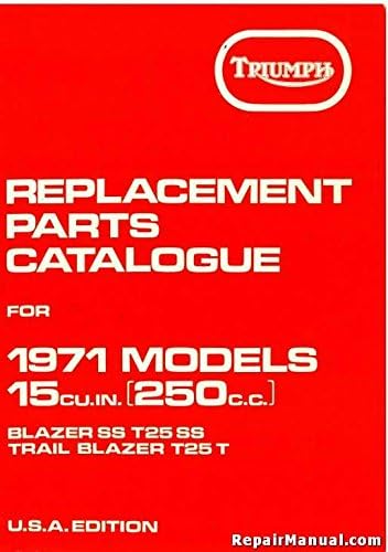 TRP1971 Triumph Replacement Parts for 1971 250cc Motorcycles Paperback – 2004