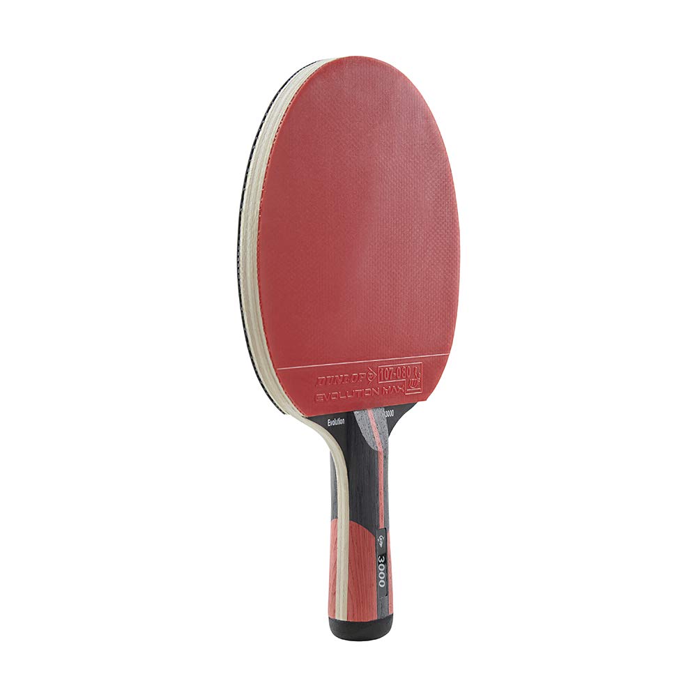Dunlop Tabletennisbat Evolution 3000, Black/Red