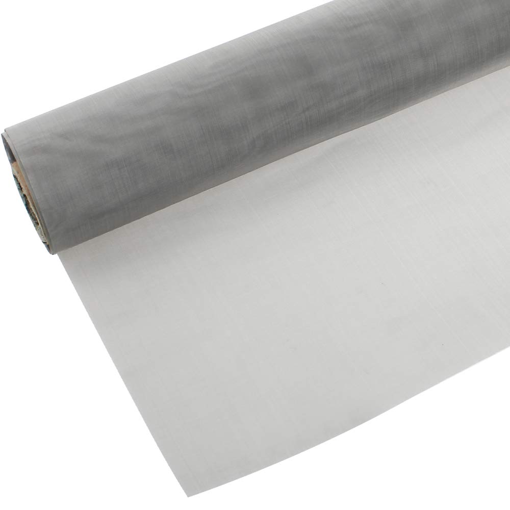 DXLing 304 Stainless Steel Woven Wire 120 Mesh Metal Mesh Screen 30 X100 cm Superfine Mesh Rodent Proof Filter Screen Sheet Filtration Cloth Fine Wire Mesh Woven Wire for DIY Home Kitchen