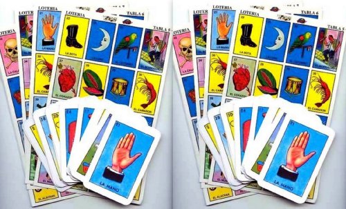 2 X Authentic Mexican Loteria Bingo Chalupa Game: 20 Boards + 2 Deck Of 54 Cards