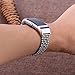 bayite Metal Bands Compatible Fitbit Charge 2, Replacement Bracelet Adjustable Women，Silver