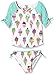 Hatley Girls' Ice Cream Rash Guard Set
