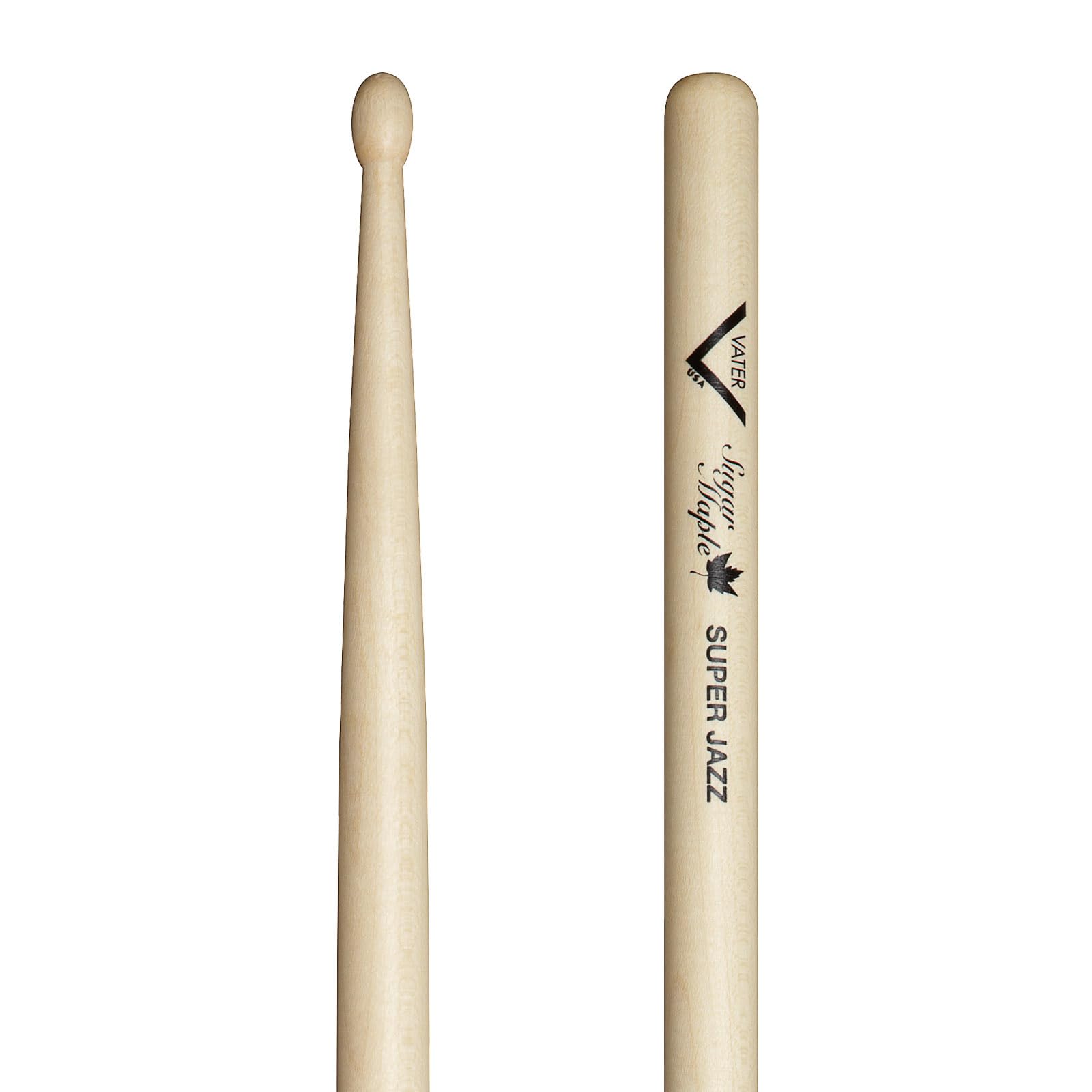 Vater Drumsticks VSMSJW - Super Jazz Sugar Maple Series - Oval Wood TIp