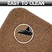 BIGA Home Entrance Door Mats 30'' x 18 '' Washable Non-Slip Entryway Rug Inside Outside Welcome Mat for Front Door, Back Door, Patio, House Entry, Grey