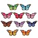 ESHOO 10 Pieces DIY Butterflies Embroidery Applique Patches Sew on Clothing, Bag, Curtain Applique