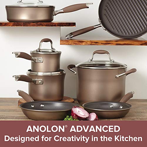 Anolon Advanced Hard Anodized Nonstick 11Piece Cookware Set Advanced Hard Anodized Nonstick 11