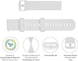 Wownadu 20mm Quick Release Watch Strap for Garmin Vivoactive 5 3 Venu Sq 2 White view 2