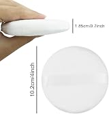 SZCXDKJ 4pcs 4.13" Large Velour Powder Puff Ultra Soft Washable Reusable Loose view 2