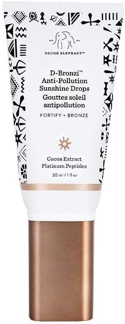 DRUNK ELEPHANT D-Bronzi Anti-Pollution Sunshine Serum, Strengthens,Replenishing, Liquid, Black/White, 30 ml (Pack of 1)