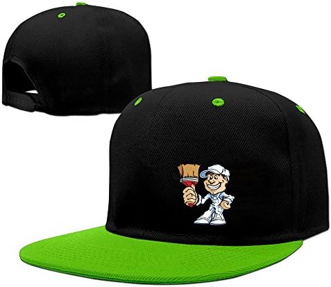Best Painter Hold Tools Fashion Cotton Hard Panel Snapback Hat KellyGreen