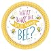 What Will It Bee? Party Supplies Pack for 16 Guests: Straws, Dessert Plates, Beverage Napkins, and Cups