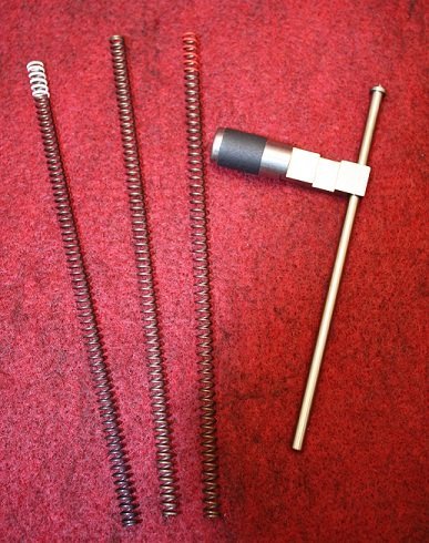 Kidd Bolt Handle Assembly with Guide Rod  Springs Black Viton for a 1022 or Ruger 1022