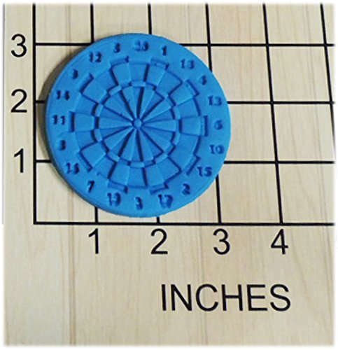 Dart Board Fondant Cookie Cutter and Stamp #1303