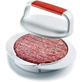 QELEG Hamburger Patty Maker Press | non stick burger mold, round beef patty press, BBQ hamburger maker, 4-3/4 inch, juicy regular patties, easy clean