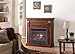Duluth Forge Dual Fuel Ventless Gas Fireplace System with Mantle, Remote Control, 5 Fire Logs, Use with Natural Gas or Liquid Propane, 26000 BTU, Heats up to 1350 Sq. Ft., Chestnut Oak