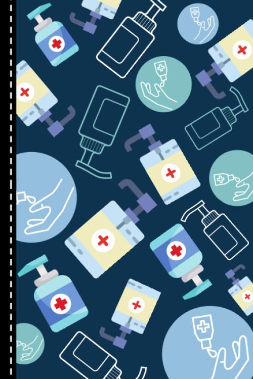 Best Teacher Ever: Hand Sanitizer Themed Pattern Cover / Teacher Gift / Small 6x9 Lined Journal Notebook To Write In / Perfect for Teacher Appreciation Day / Cute Card Alternative