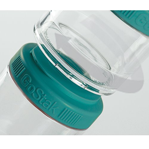 Whiskware Stackable Tritan Plastic Snack Pack, Teal