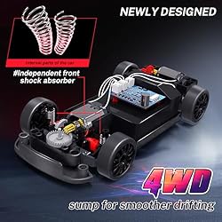ACAMMZAR RC Drift Car, 1:24 Remote Control Car for