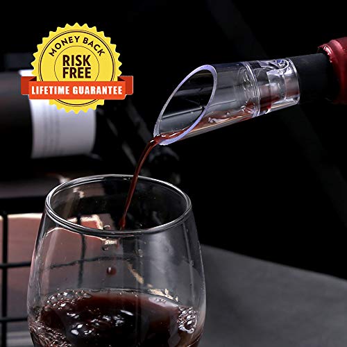 8 Pack Wine Aerator Pourer by Sanpink, Premium Aerating Decanter Spout