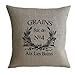 PatriciaStore decorative pillow covers Vintage French Grain Sack 18 X 18 inch