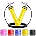 Rapide Jump Rope - Adjustable Cable, Rapid Ball Bearings & Anti-Slip Handles - Skipping Rope for Fast Weight Loss & for Exercise, Cardio, Crossfit (Yellow)