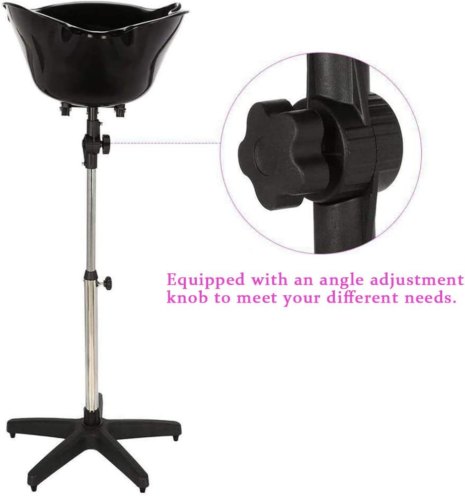 Hair Washing Sink, Portable Height Adjustable Shampoo Basin Wash Hair Bowl Hairdressing Salon Sink Basin for Barber Shop Beauty Salon Spa Equipment: Kitchen & Dining
