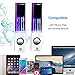 SoundSOUL Water Dancing Speakers Light Show Water Fountain Speakers LED Speakers (3.5mm Audio Plug, 4 Colored LED Lights, Portable Speakers) - White