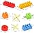 ComeLove 3D Fashion 128 Pieces Sort Shape Kids Green Gift Toys