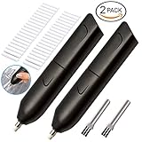 Electric Eraser Kit, LOVIN PRODUCT Automatic Portable Rubber Eraser with 20 Eraser Refills and 1 Eraser Brush, Battery Operated for Classroom, Office, School, Kids, Teachers, Artists. (2 PACK)