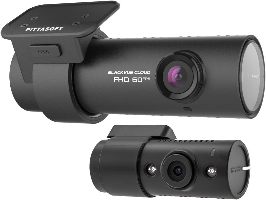 BlackVue DR750S-2CH IR Taxi and Ride Share Dash Cam with Front & Interior Infrared Camera, 16 GB