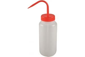 LAB SAFETY SUPPLY Wash Bottle, Standard Spout, 16 oz., Red