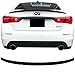 Pre-painted Trunk Spoiler Fits 2014-2018 Infiniti Q50 | ER Style ABS Painted Glossy Black Trunk Boot Lip Spoiler Wing Deck Lid Other Color Available By IKON MOTORSPORTS | 2015 2016 2017