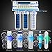 Geekpure 5-Stage Reverse Osmosis Drinking Water Filter System with Extra 7 Filters-75GP