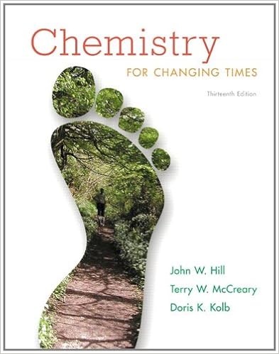 Chemistry For Changing Times 9780321750105 Hill John W Mccreary Terry W Kolb Doris K Books Chemistry For Changing Times 9780321750105 Hill John W Mccreary Terry W Kolb Doris K Books