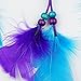 Dremisland Blue and Purple Dream Catcher Car Hanging with Feathers Wall Hanging Decoration Ornament for Wall Hanging